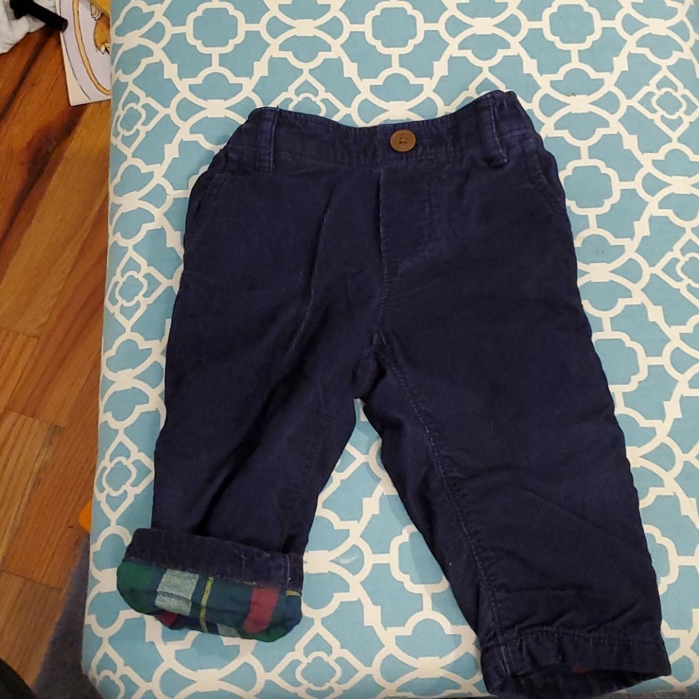 Fleece lined corduroys